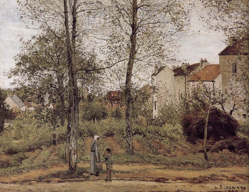 Camille Pissarro Road Vehe s peaceful autumn Spain oil painting art